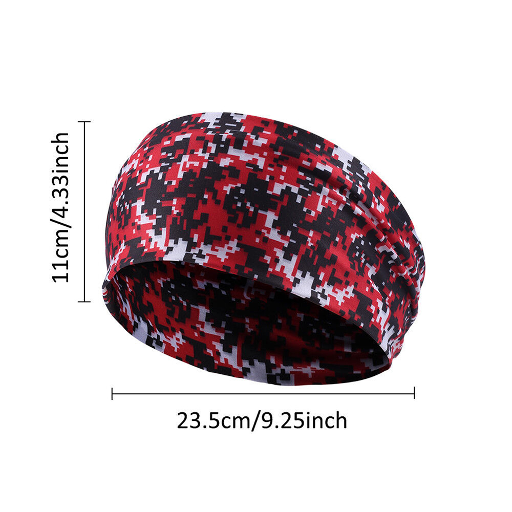 2PACK Stretch Wide Headband Sweatband Head Band Yoga Gym Head Wrap for Women Men