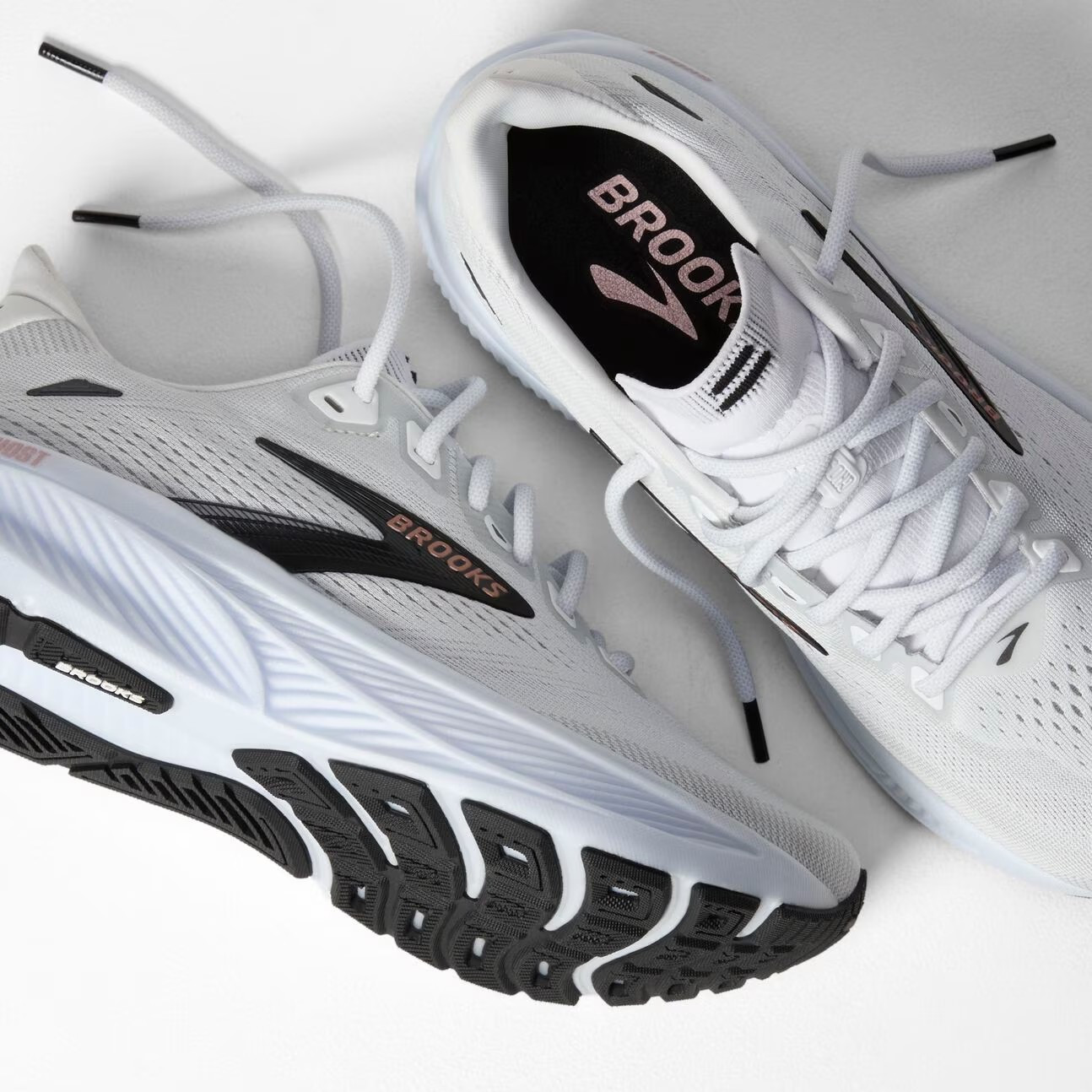 Brooks Women’s Ghost 18 White/ Black/ Rose Gold 120482-1B-105