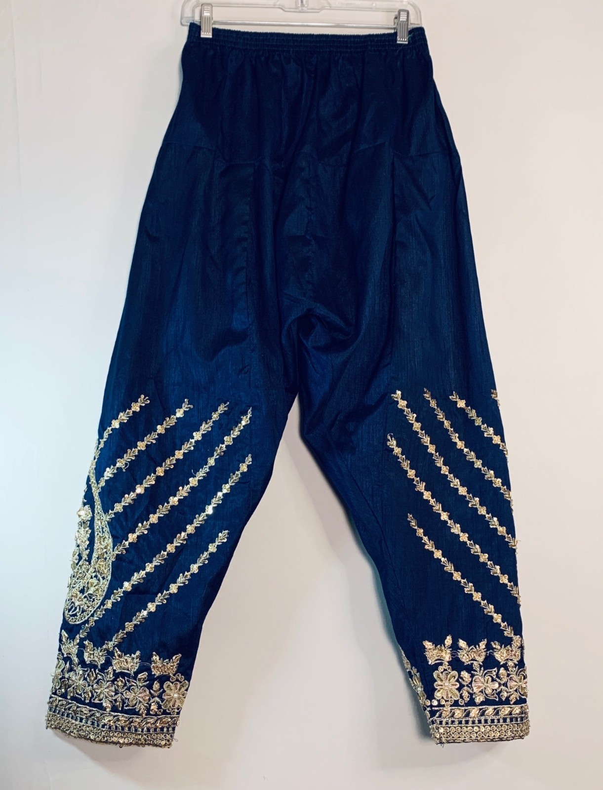 Nazila Couture size Small Embroidered Navy Blue Kurta & Salwar Set NWOT