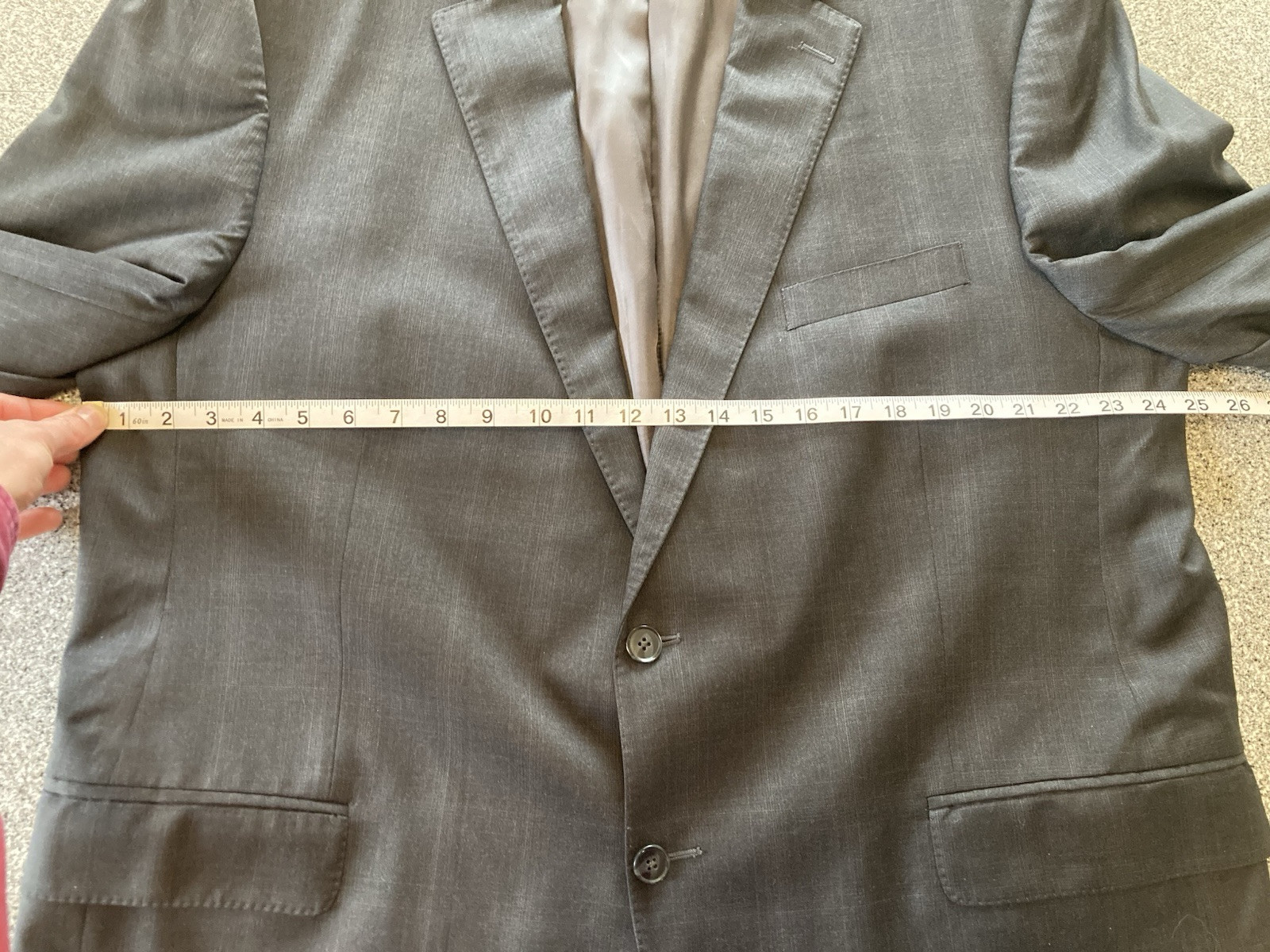 READ 2 Piece: Peter Millar Suit Men 48T Grey Wool Stretch 2 Button+Pants 40×28