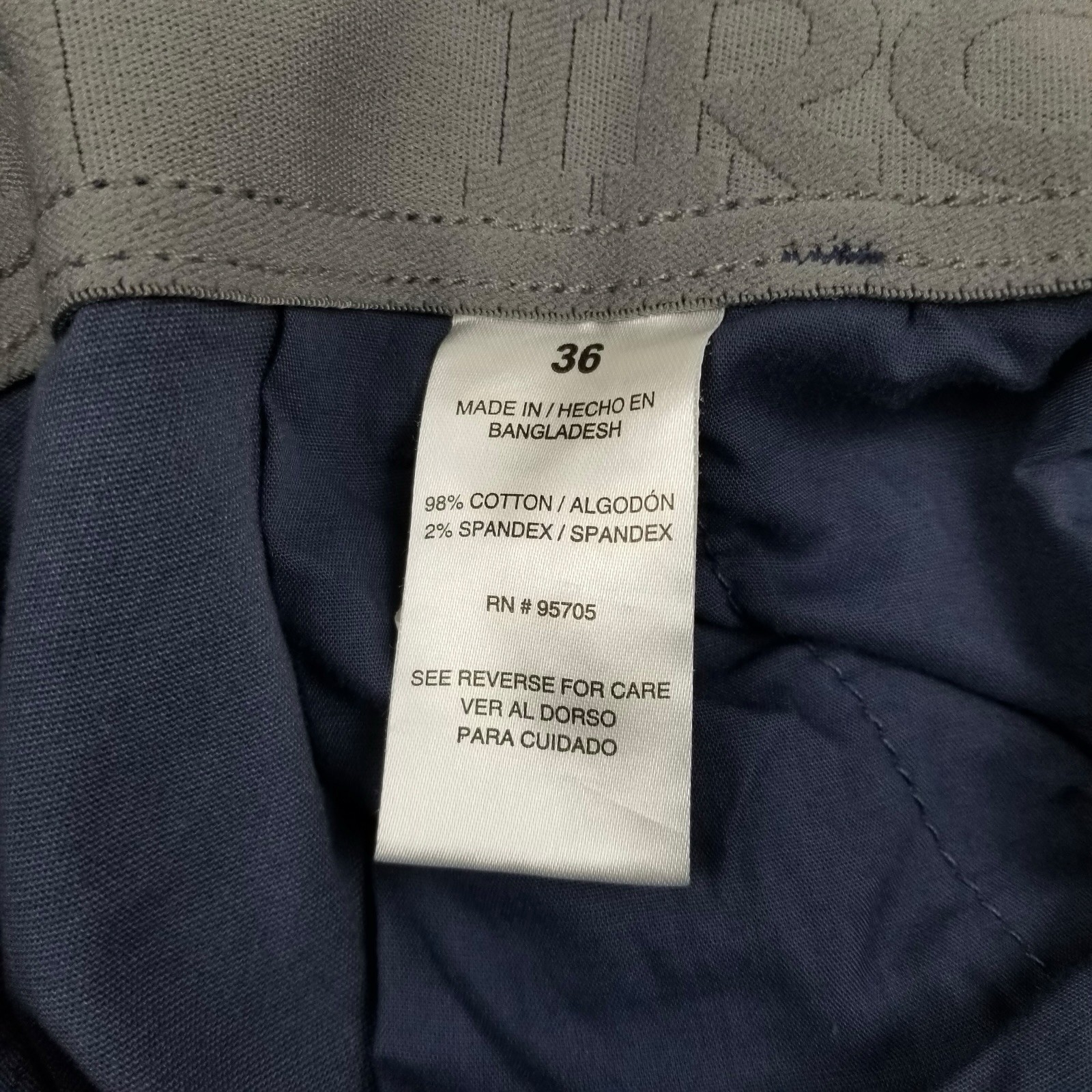Iron Co. Men’s Comfort Waistband Regular Fit Stretch Cargo Short Navy SZ 36