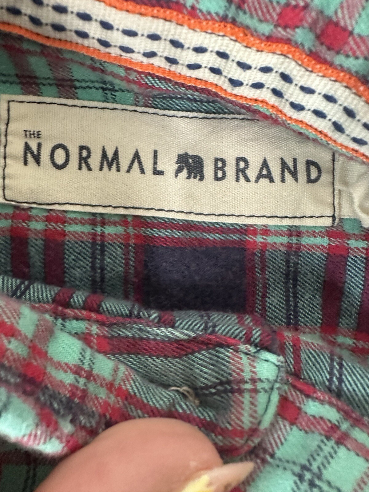 The Normal Brand Shirt Mens XL Long Sleeve Plaid Flannel Button Up Shirt Casual
