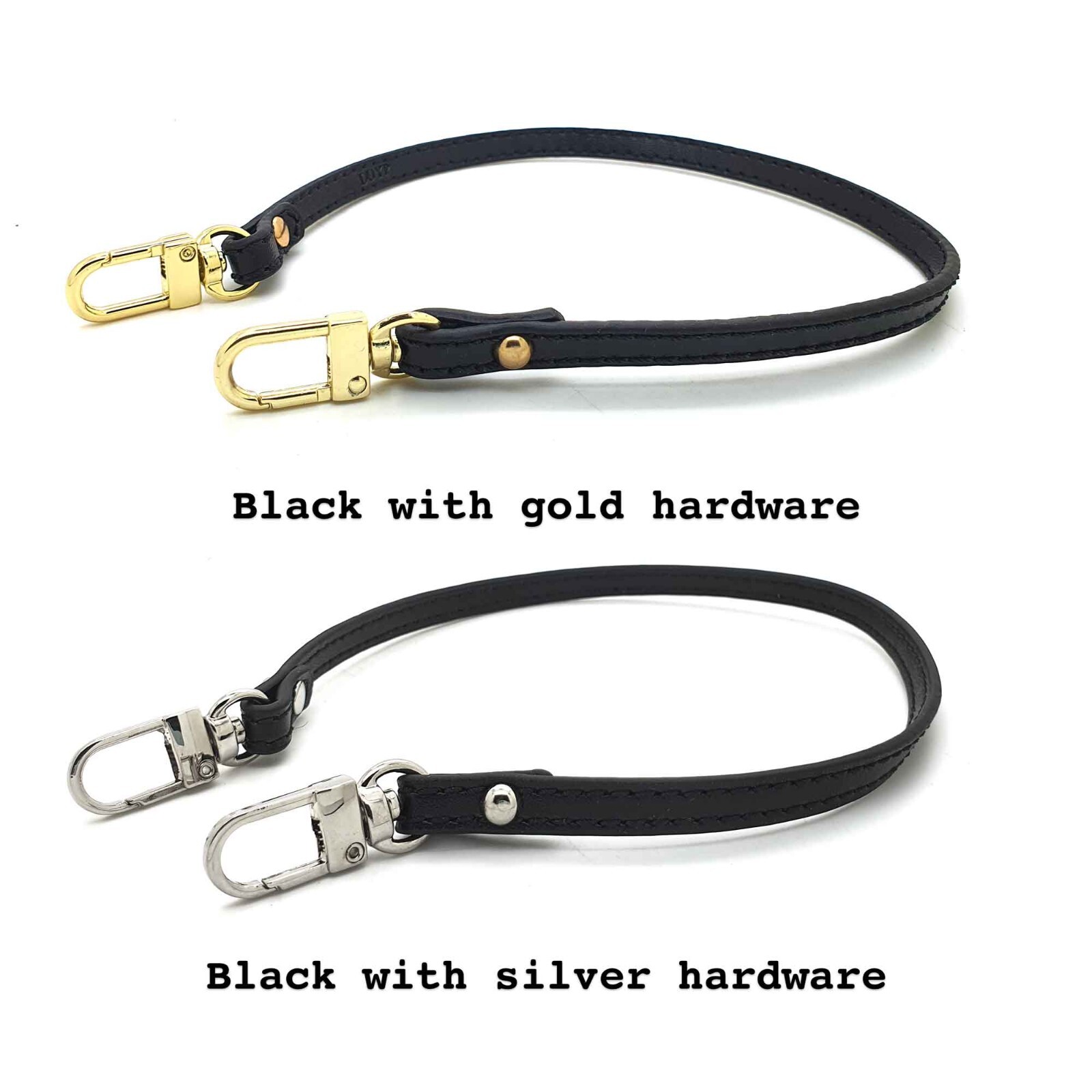 duyp Vachetta Short Leather Strap for Pochette Accessoires mini pouch purse bag