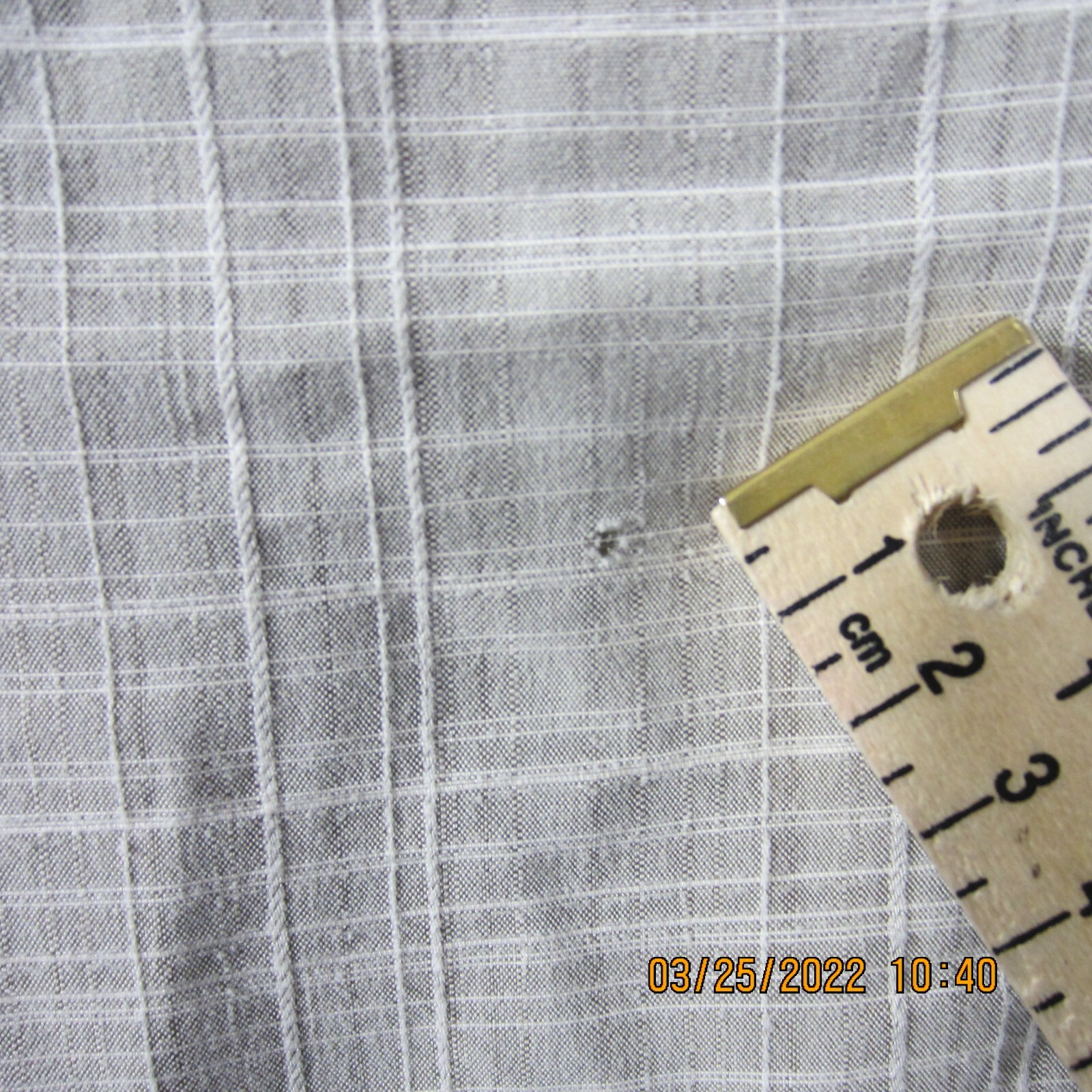 Palm Beach Shirt 2XL XXL Beige White Plaid Button Up Pocket Outdoor Casual Men