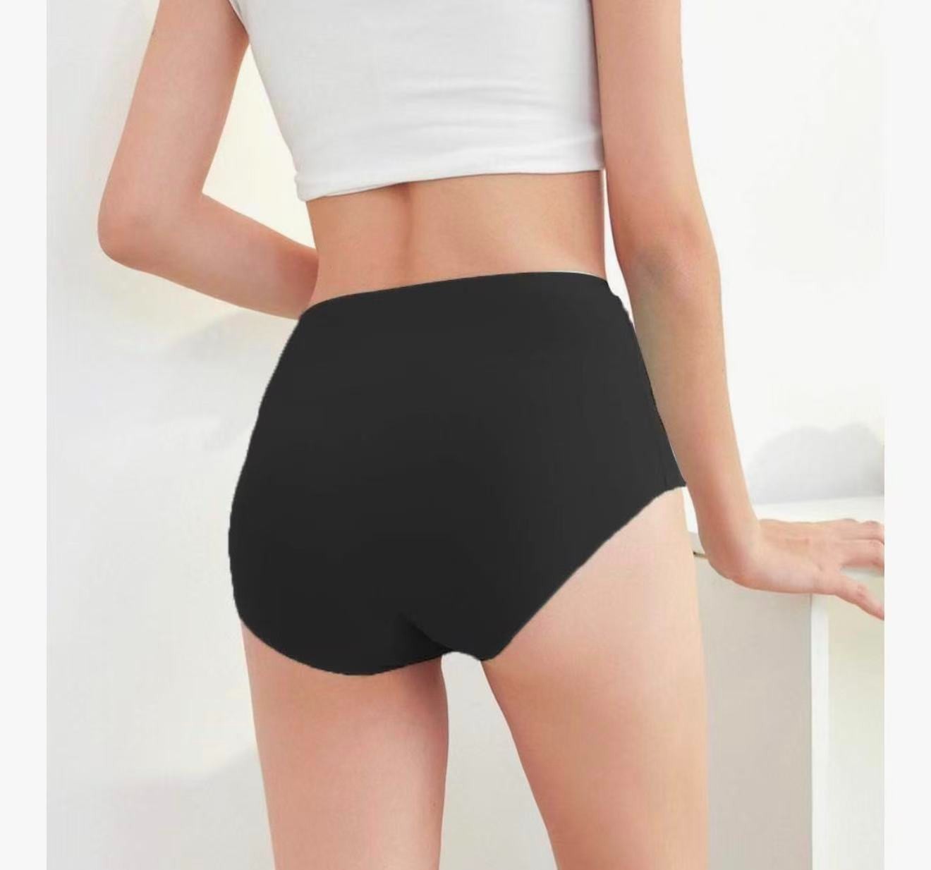 No Show High Waist Briefs Underwear for Women Seamless Panties Multi P
