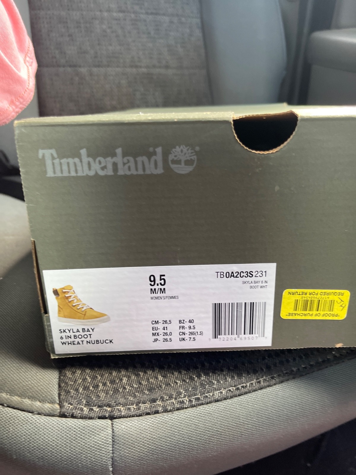 Skyla Bay Wheat Nubuck comfortable tan timberland boots women 9.5