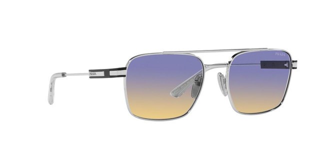 PRADA | NEW | 67ZS | 67ZS 1BC06Z | SILVER | GRADIENT BLUE | YELLOW