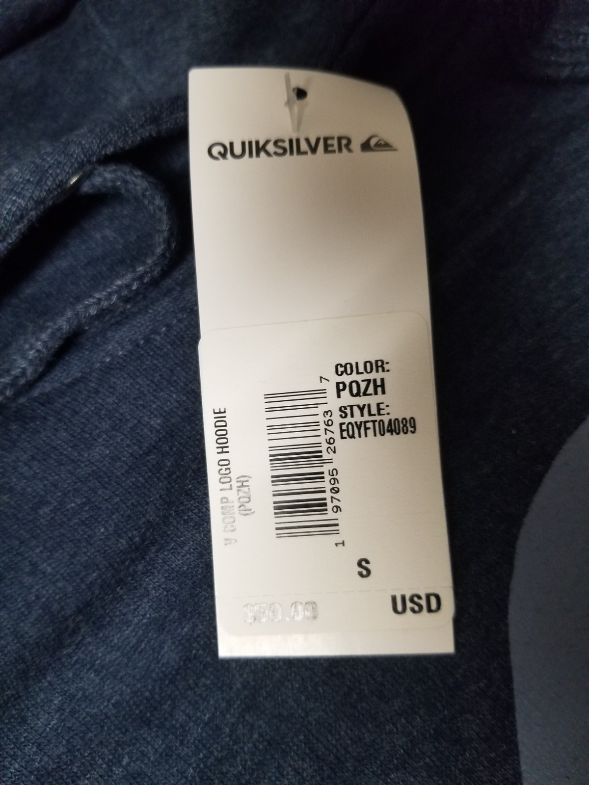 New Quiksilver Mens Pullover Hoodie. Retail 50.00