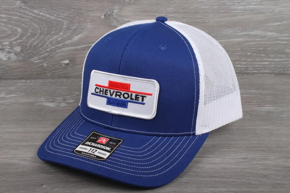 Vintage Chevrolet Patch on a Richardson 112 Trucker Snapback Hat