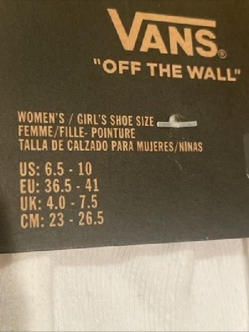 Vans Off The Wall Women’s No Show Socks -AS IS