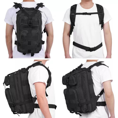 30L Military Tactical Backpack Rucksack Camping Hiking Shoulder Bag Travel