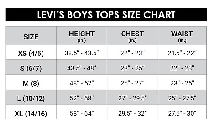 Levi’s Boys Soft Waffle Thermal Henley Long Sleeve Tee