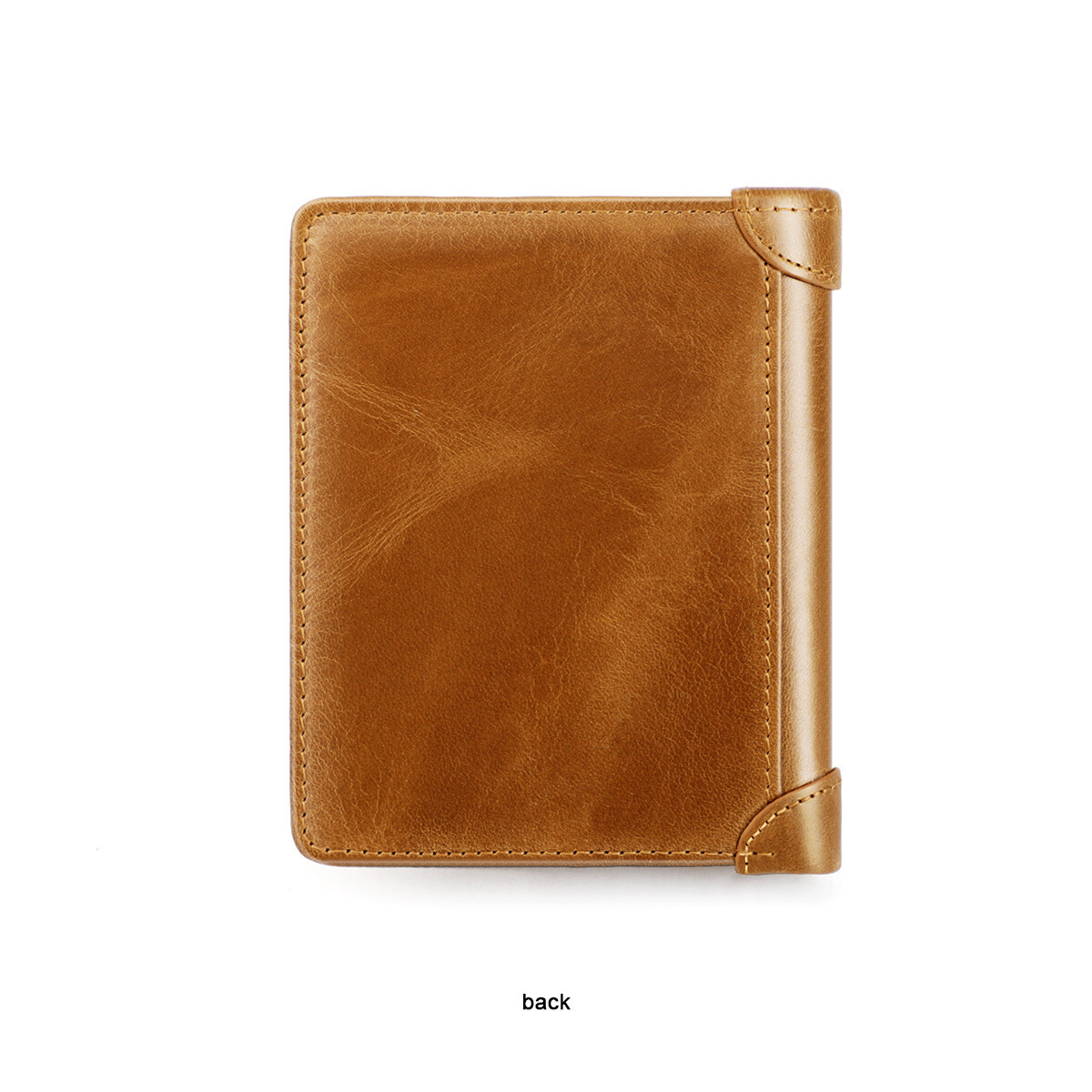 Genuine Leather Wallets For Men Slim Minimalist Trifold Wallet RFID Blocking