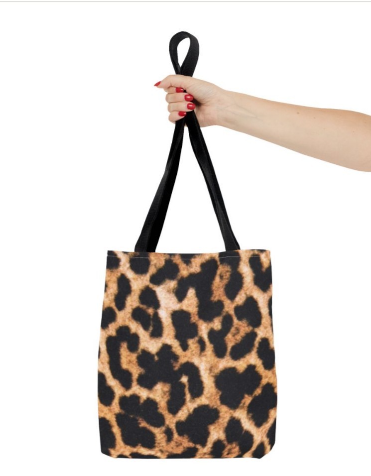 Tote Bag AOP Leopard Print