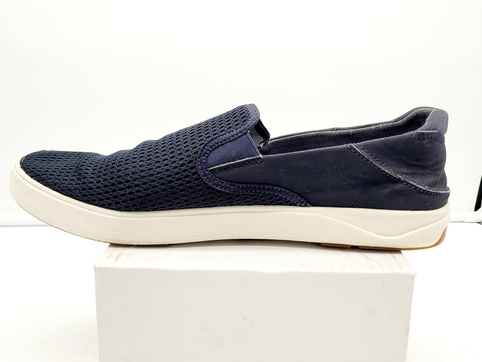 OluKai Lae’ahi Shoes Mens Size 14 Blue Mesh Slip On Casual Comfort Sneakers