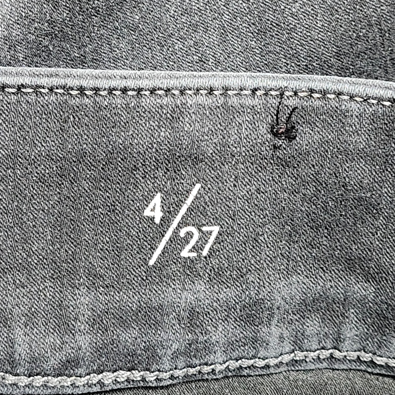 Liverpool The Skinny Pull On Jean Sz 4 / 27 Meteorite Gray Stretch Jegging Jeans