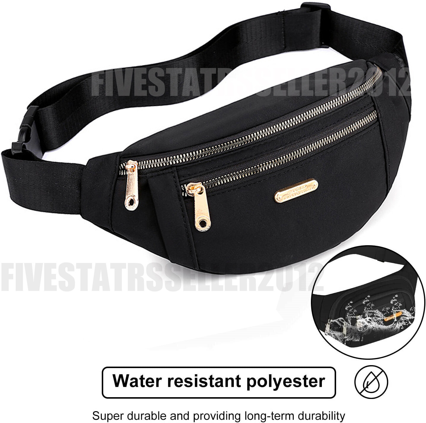 Womens Waist Bag Fanny Pack Belt Bag Pouch Waterproof Mobile Phone Bag Wallet US