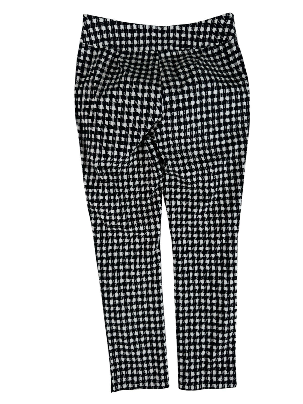Chico’s Black White Checkered High-Rise Skinny Ankle Pants Women’s Size 00 US 2