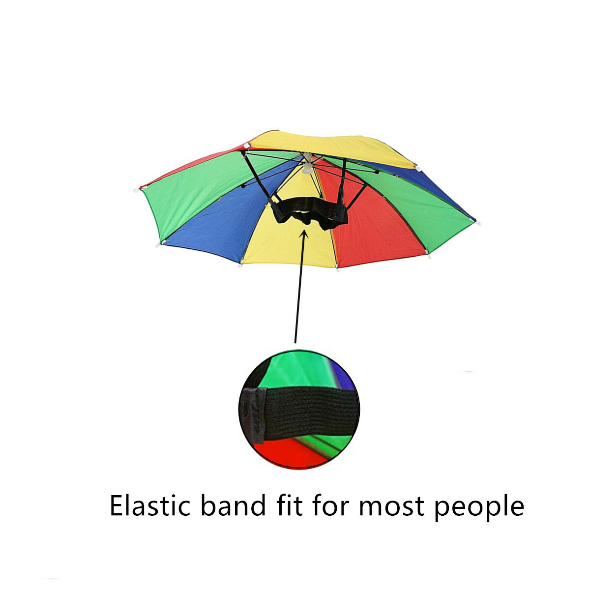 5x Outdoor Foldable Sun Umbrella Hat Golf Fishing Camping Headwear Cap Head Hat