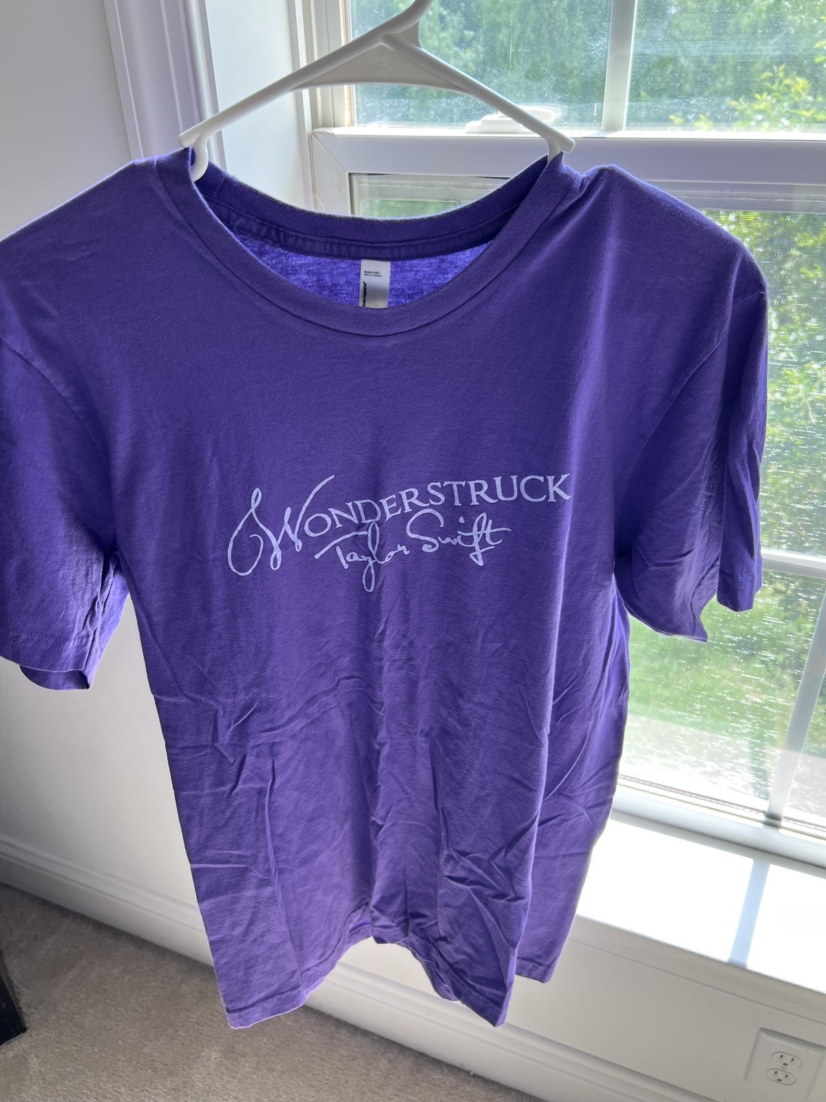 Taylor Swift Wonderstruck Shirt Womens Medium Purple Promo Swifty Y2K