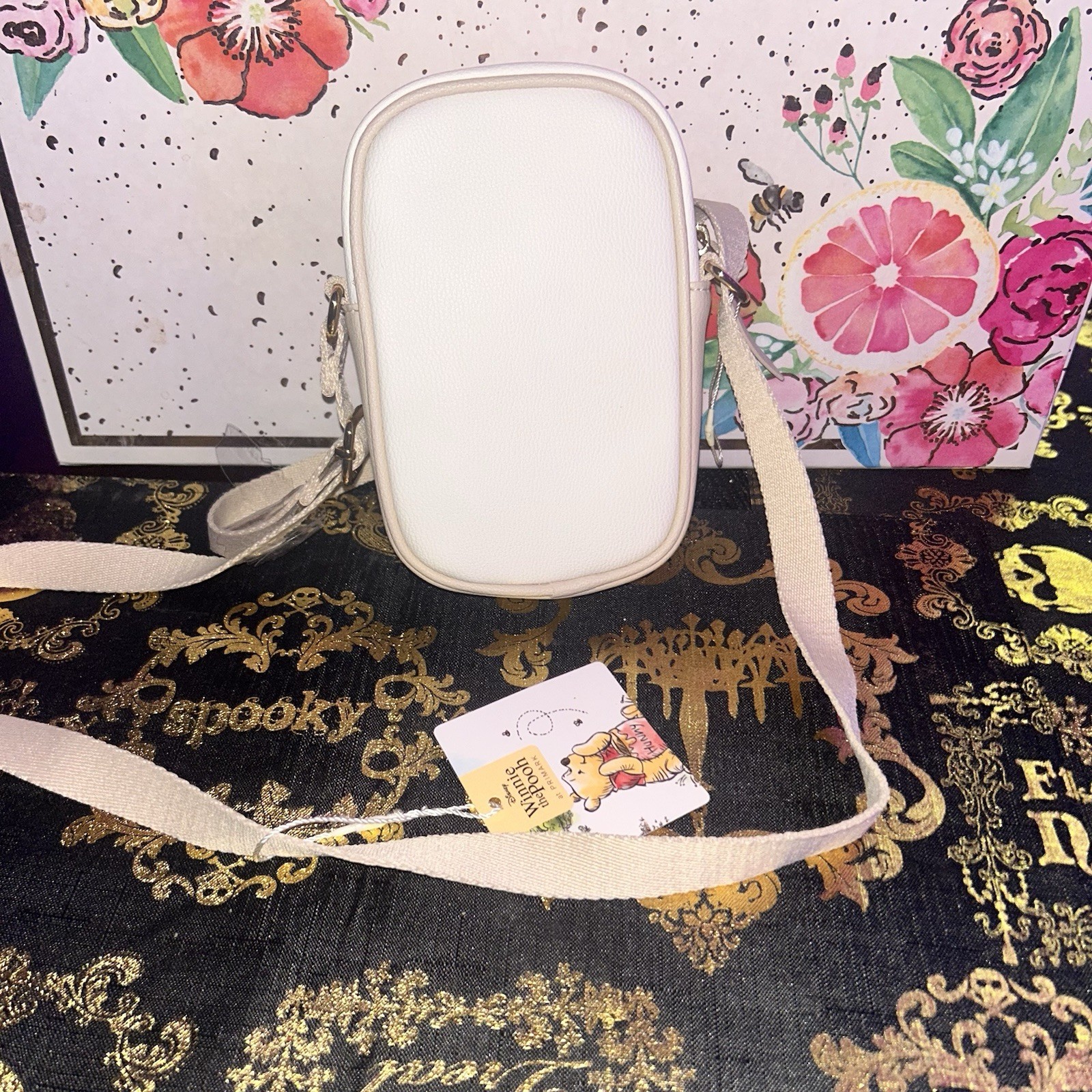 Disney Winnie The Pooh & Friend’s Crossbody Cellphone Bag With Chain New HTF