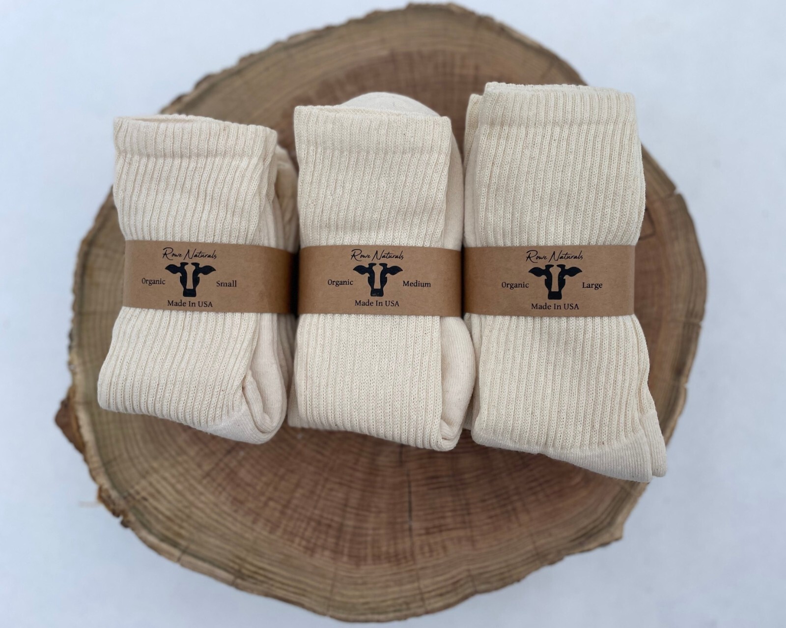Organic Cotton Crew Socks – 3 Pack