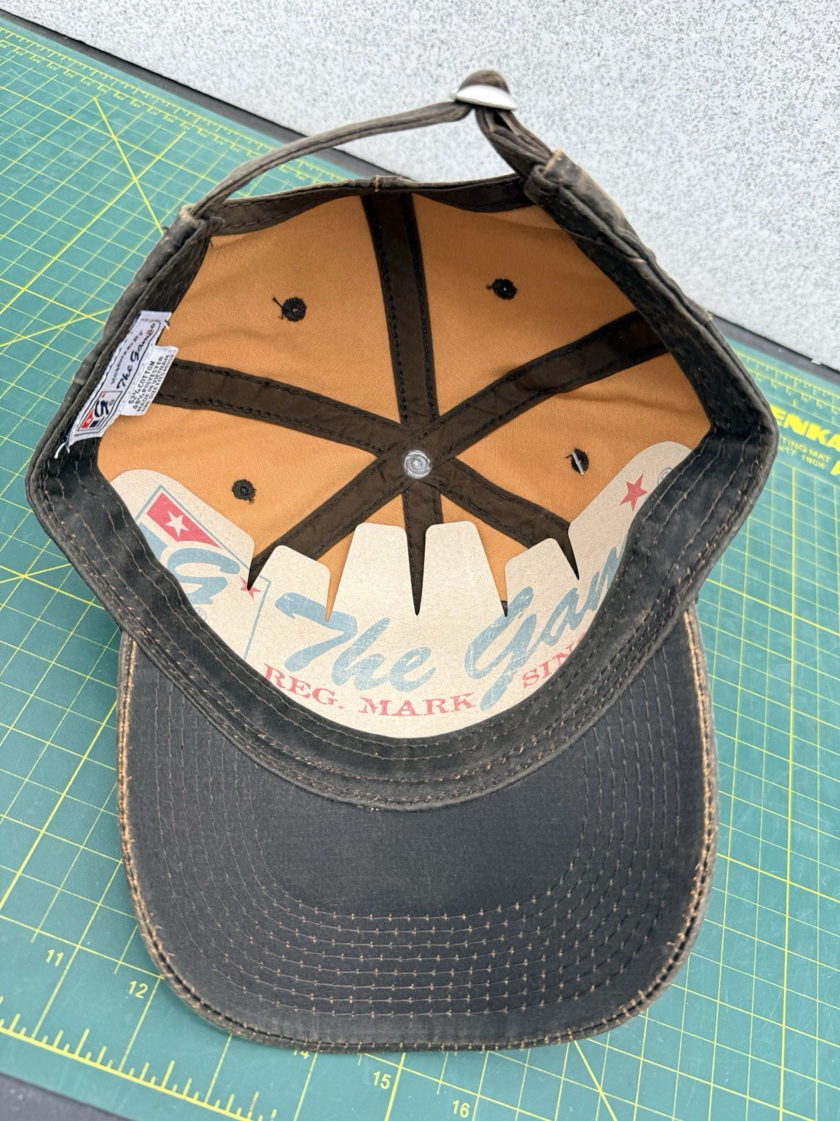 USN United States Navy 1775 Logo Waxed Canvas StrapBack Hat – by The Game – NWT!