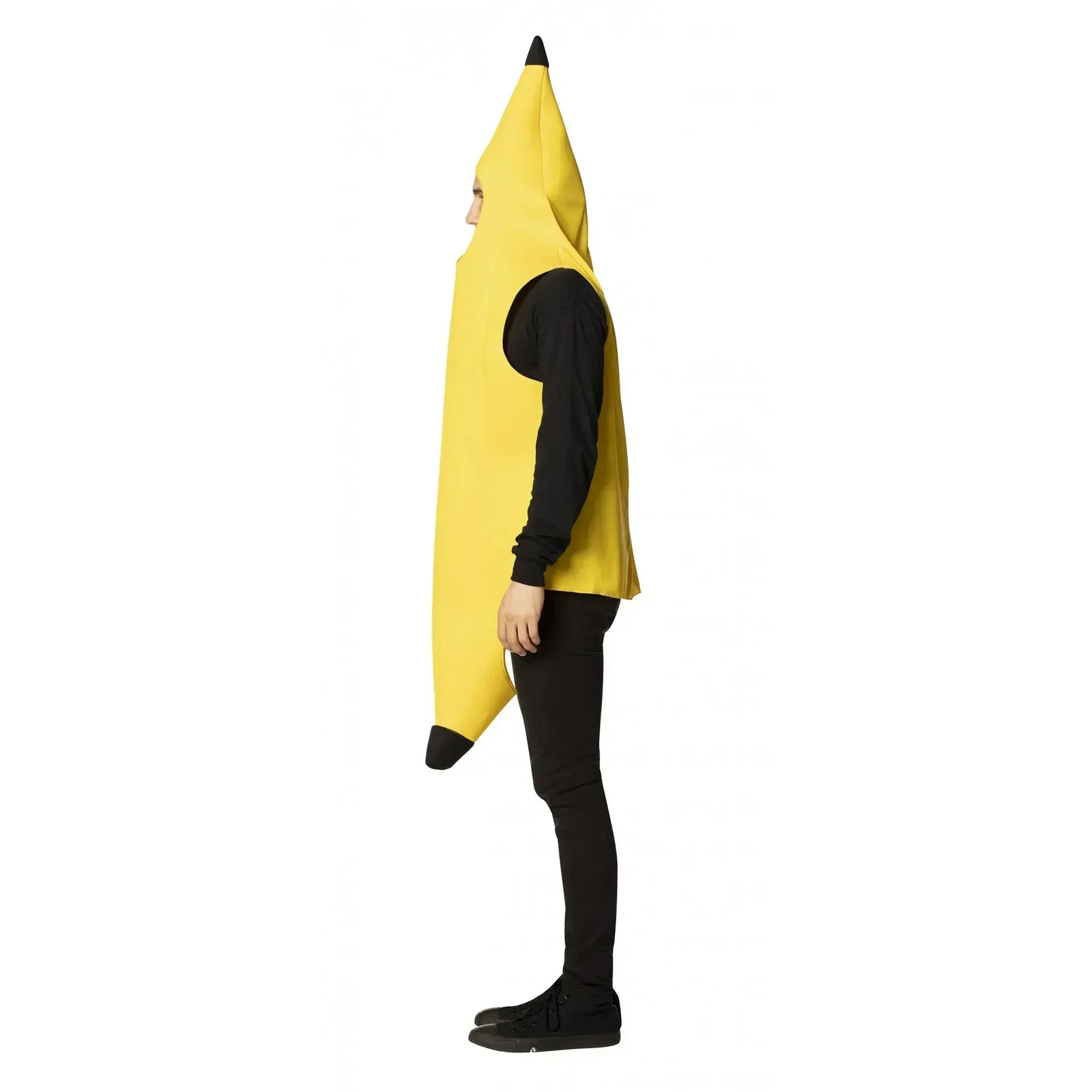 Adult Kids Unisex Funny Banana Cosplay Costume Suit Yellow Halloween Fruit Fancy
