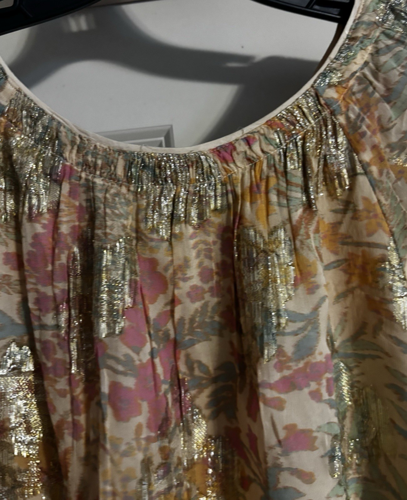 NWT Loft Old Money Shimmer Tie Back Quiet Luxury Mob Wife Glam Size L