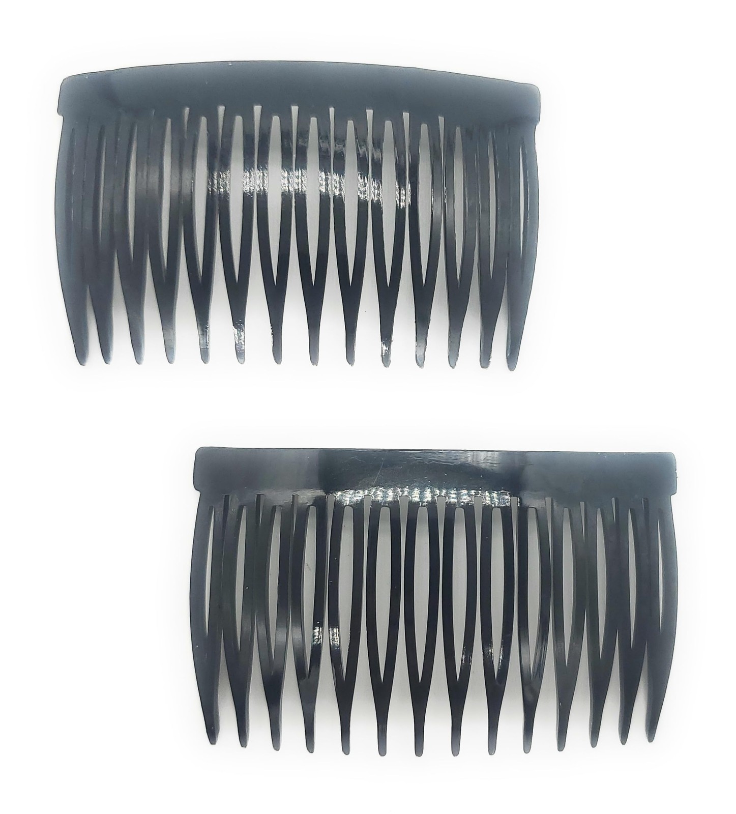 Good Hair Days USA Side combs, Curved ​Design Black ​14-Tooth Good Grip 3″ by