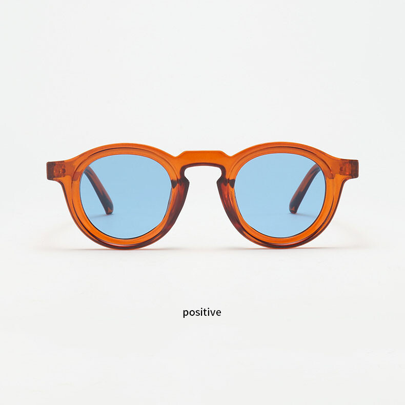 Unisex Round UV Protection Sunglasses Fashion Thick Frame Driving Shade Glasses