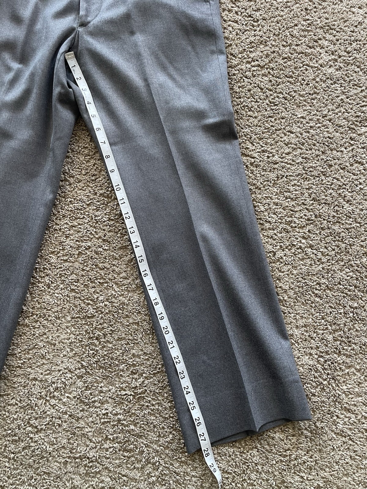Corbin Prime Flannel Pants Men 32×27 Gray Wool USA