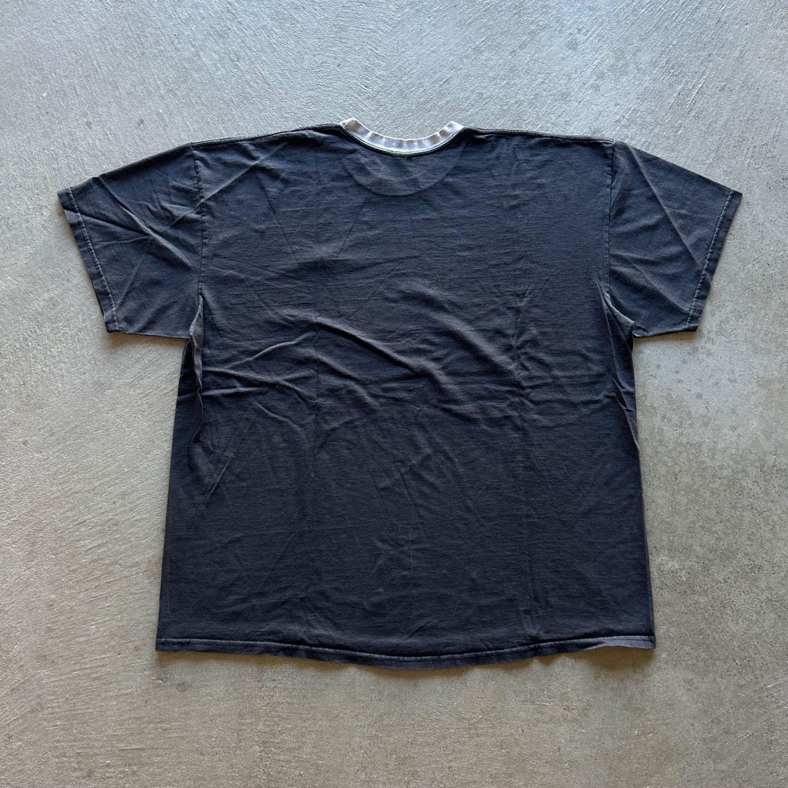 Vintage 90s Nike Shirt Size XXL Faded Black Gray Two Tone Embroidered Swoosh
