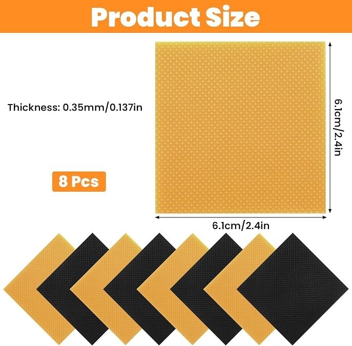 8PCS Rubber Heel Replacement Shoe Repair Kit Anti-Slip Heels High Heels Boots