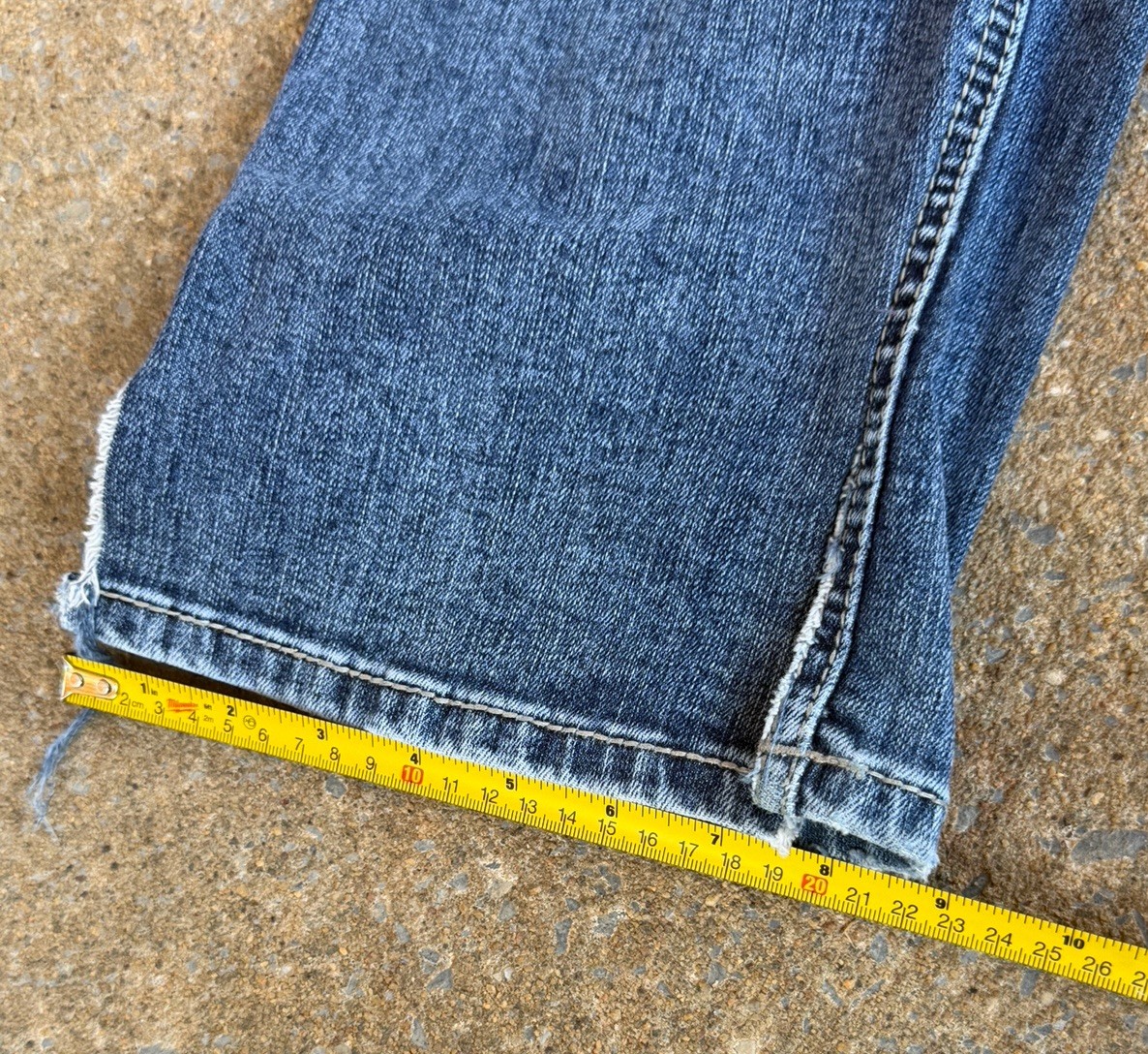 Rock & Roll Cowboy Men’s Blue Denim Straight Jeans 5-Pocket Mid Rise Logo
