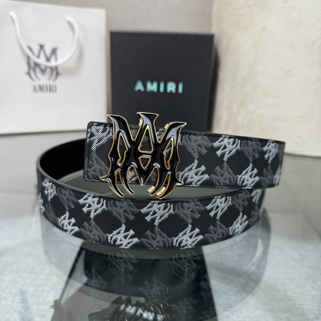 AMIRI’s Latest Viral Hit: Reversible Cowhide Leather Belt (3.8 cm Width)
