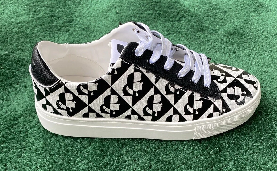 Karl Lagerfeld Paris Womens Size 7.5 Cate Diamont Screen Platform Sneakers