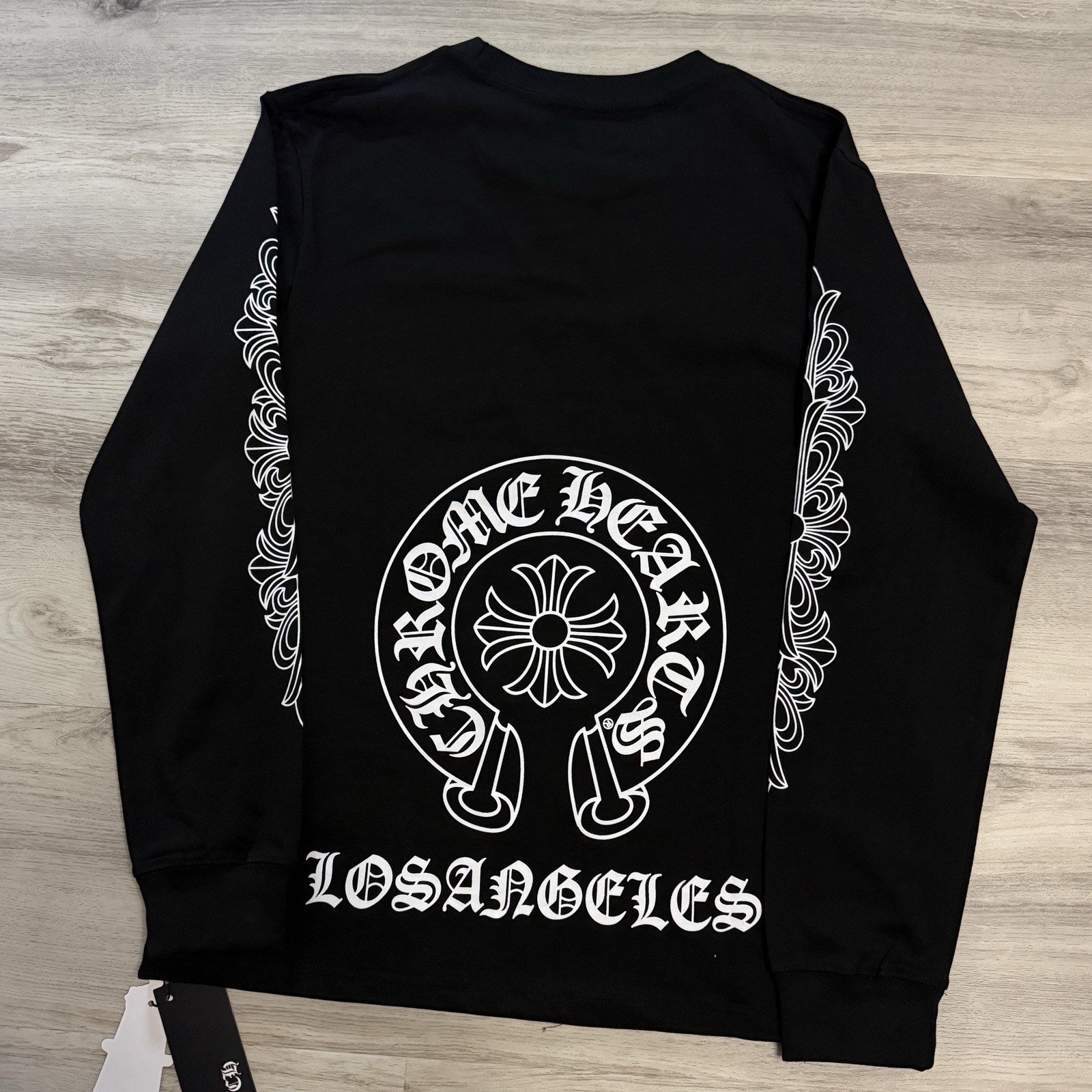 Chrome Hearts Men’s M Black Crewneck Pullover Sweatshirt LA Graphic Logo