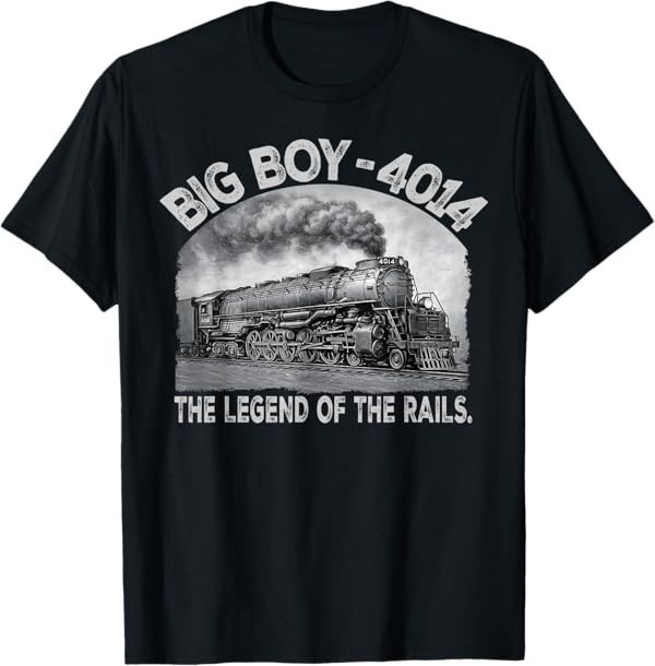 Big Boy 4014 Steam Engine Locomotive Train Vintage Railroad T-Shirt