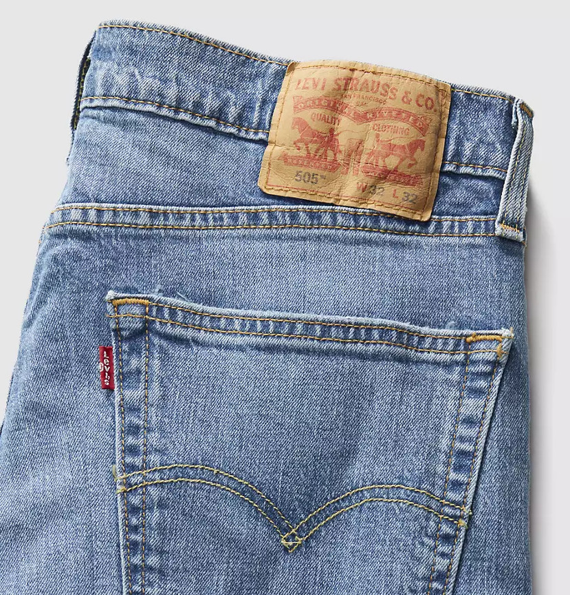 LEVI’S 505™ Regular Fit Men’s Jeans, Ocean Blues – Medium Wash – Stretch (NEW)