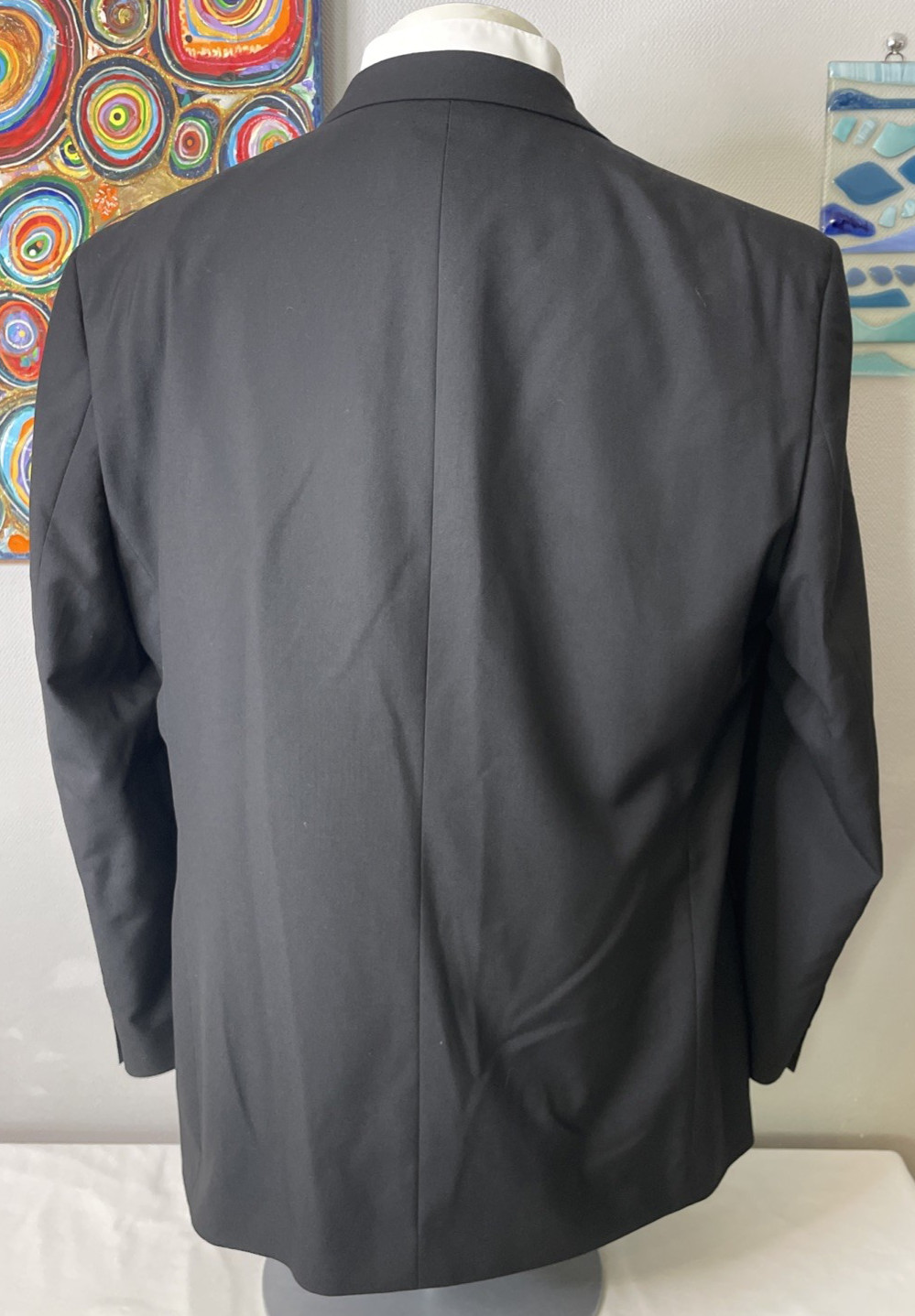 M&S MEN’S TUXEDO DINNER SUIT JACKET MACHINE WASHABLE REG FIT Size 46″ Med 117cm