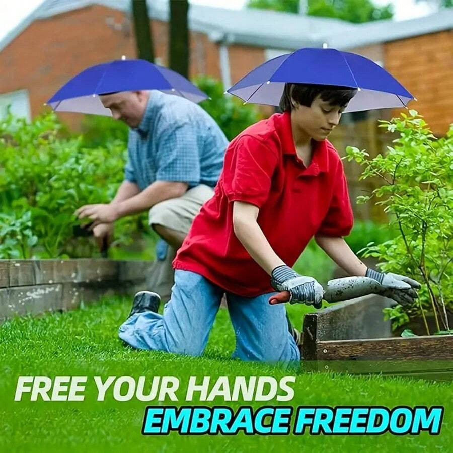Umbrella Cap Suitable for Camping Fishing Elastic Headband UV Safe Umbrella Cap