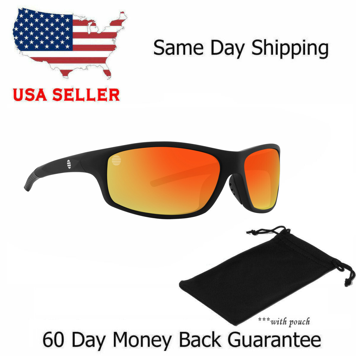 Sports Sunglasses Outdoor Cycling Driving Fishing Glasses UV400 wrap Fast Ship