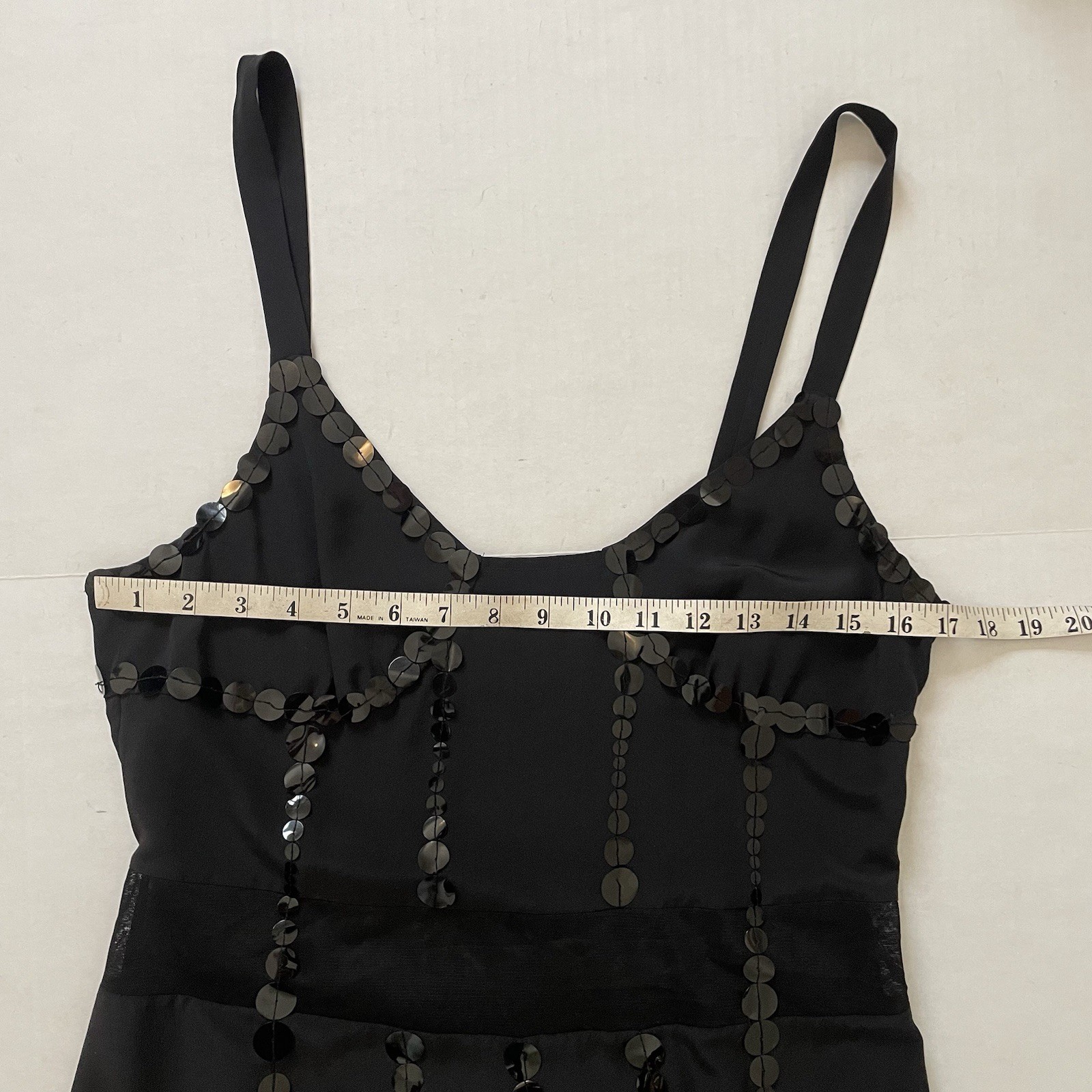 Marc Jacob’s Black 100% Silk Sequin Embellished Dress Size 6, Cocktail Party