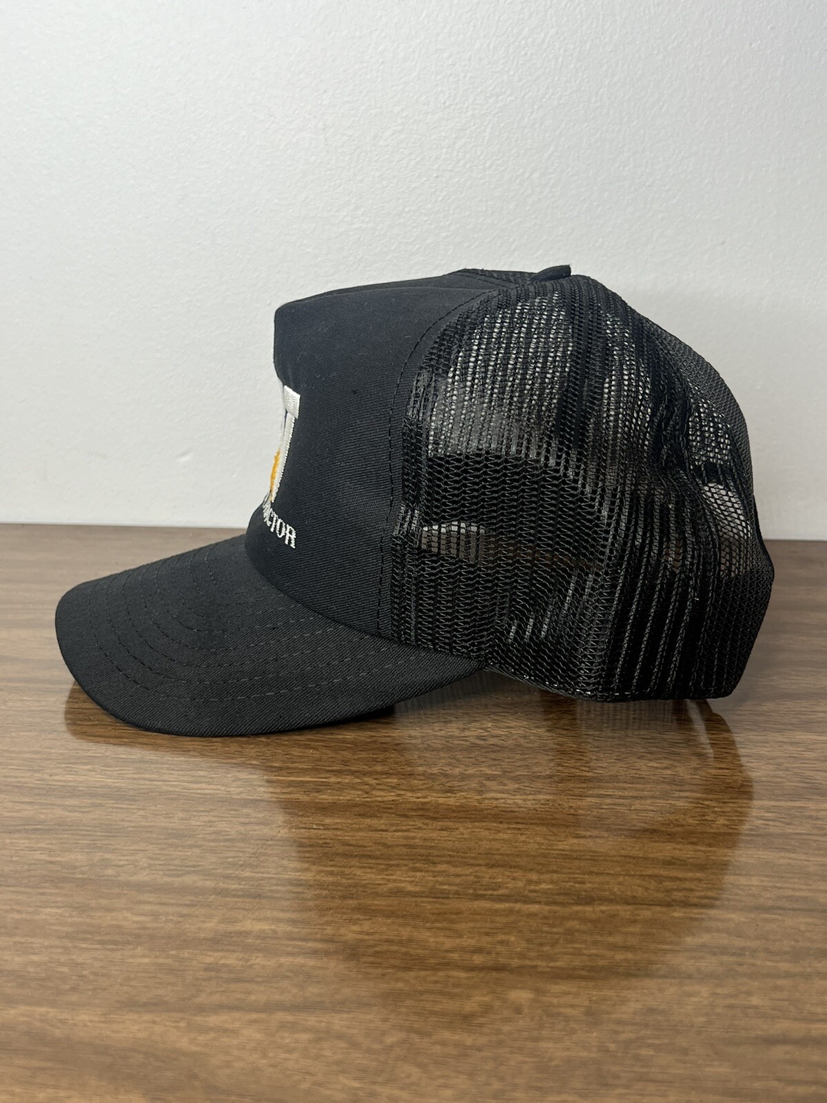 Vtg CAT Caterpillar Carolina Tractor Hat Louisville Mfg SnapBack Trucker Hat Cap