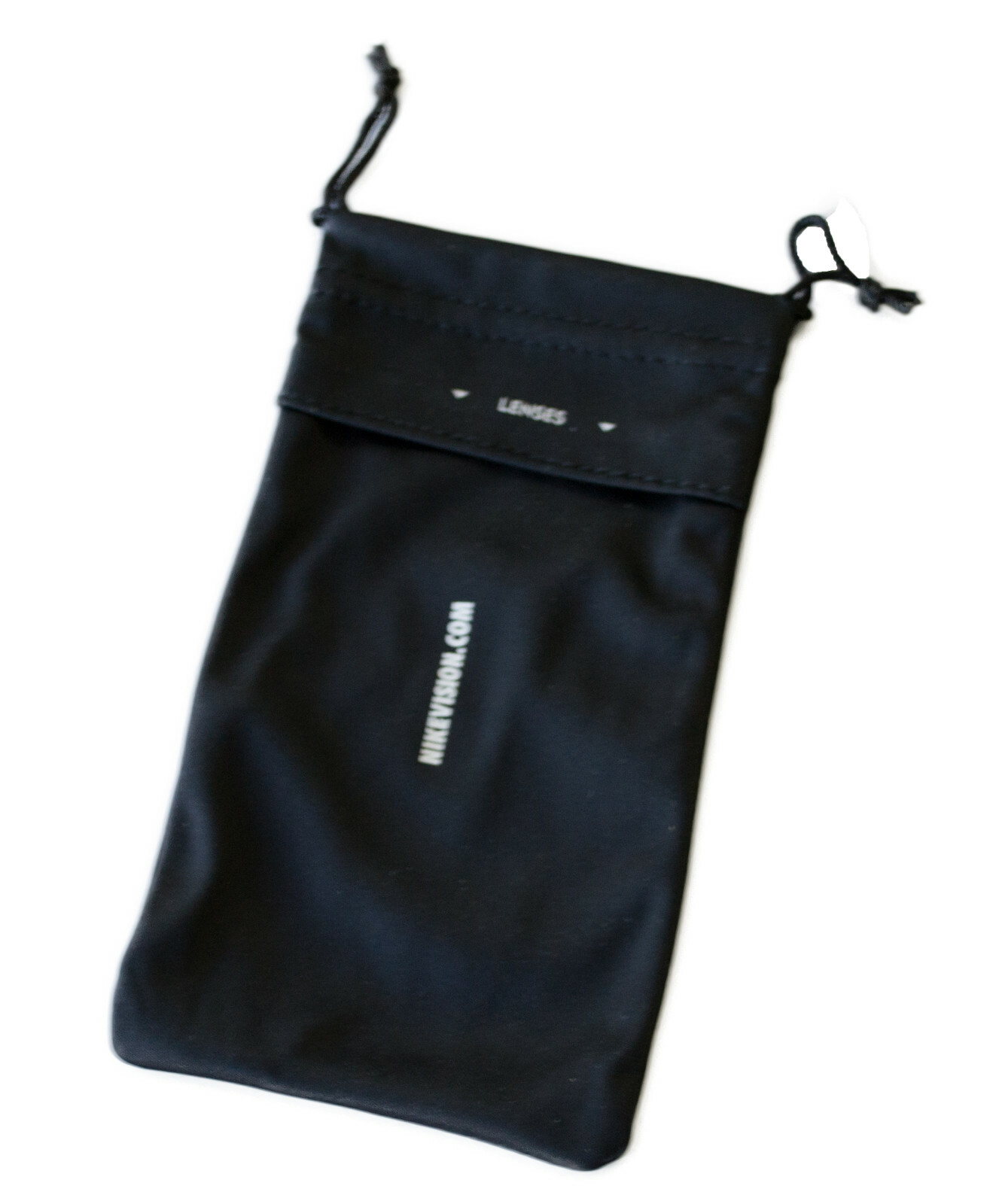 Brand New NIKE Black & White Soft Microfiber Sunglasses Case Drawstring Pouch