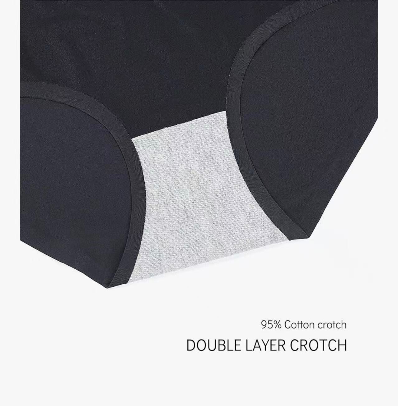 No Show High Waist Briefs Underwear for Women Seamless Panties Multi P