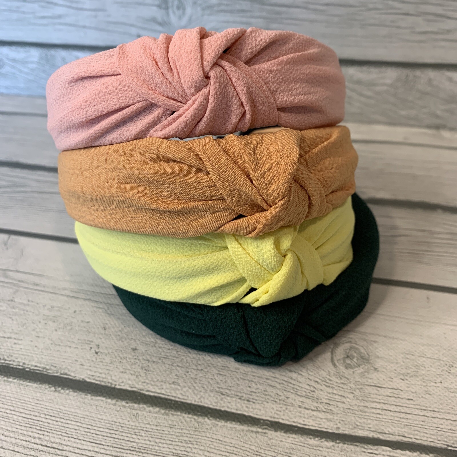 4 Pack Women Wide Headbands Twist Knot Fashion Head Wrap Hoop Nonslip Solid Boho