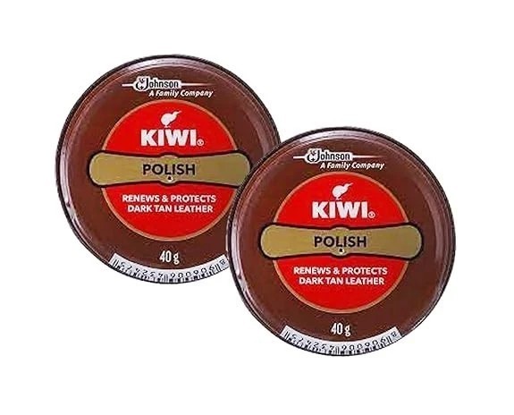 KIWI By COOLEST Shoe Polish Paste black (Pack Of 2), Black