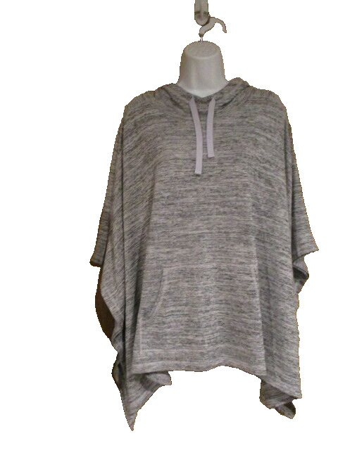 XERSION Pepper Gray Hoodie Cover Up w/Kangaroo Pouch Size MT Polyester/Spandex